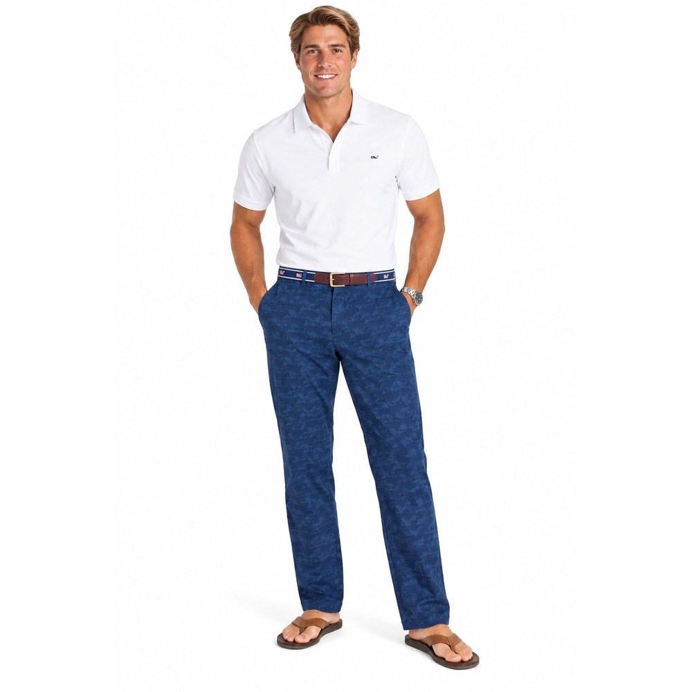 Vineyard Vines Breaker Pants Mens 34x32 147th Kentucky Derby Floral Camo Preppy
